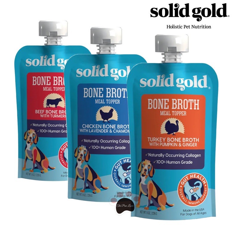 Solid Gold Bone Broth for Dogs (226g) Shopee Singapore