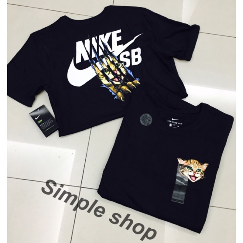 casamentero Ejemplo Advertencia Simple] NIKE SB Cat Scratch T-Straw Claw Mark Short Sleeve 816369 | Shopee  Singapore