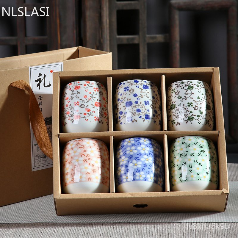 Summon depth horizon NLSLASI Chinese Ceramic Tea Cup Single Cup Antique Blue and White Porcelain  Cup Personal Cup Cup Master Cup Wine glass 6 | Shopee Singapore