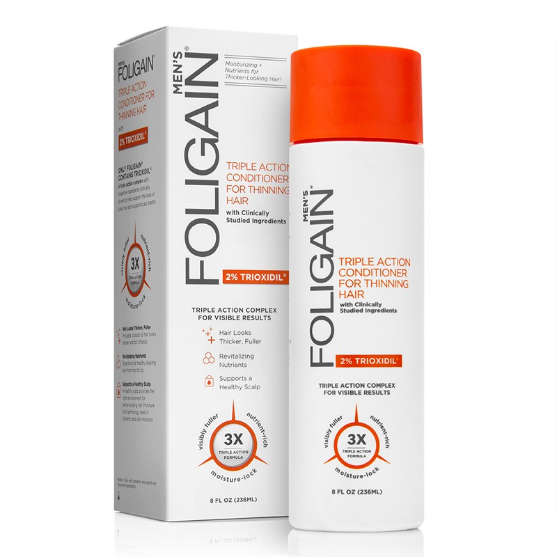 Foligain Stimulating Conditioner For Thinning Hair For Men With 2