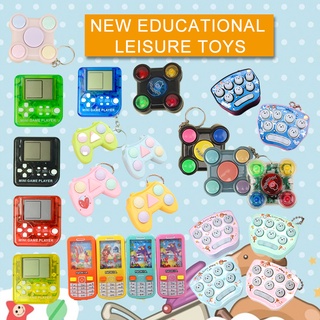 New children's puzzle creative interactive game baby memory training machine Fidget toy set baby toys/Hamster Game educational toys for kids/Early Education Interactive Toy/Tetris Game Console/Vintage