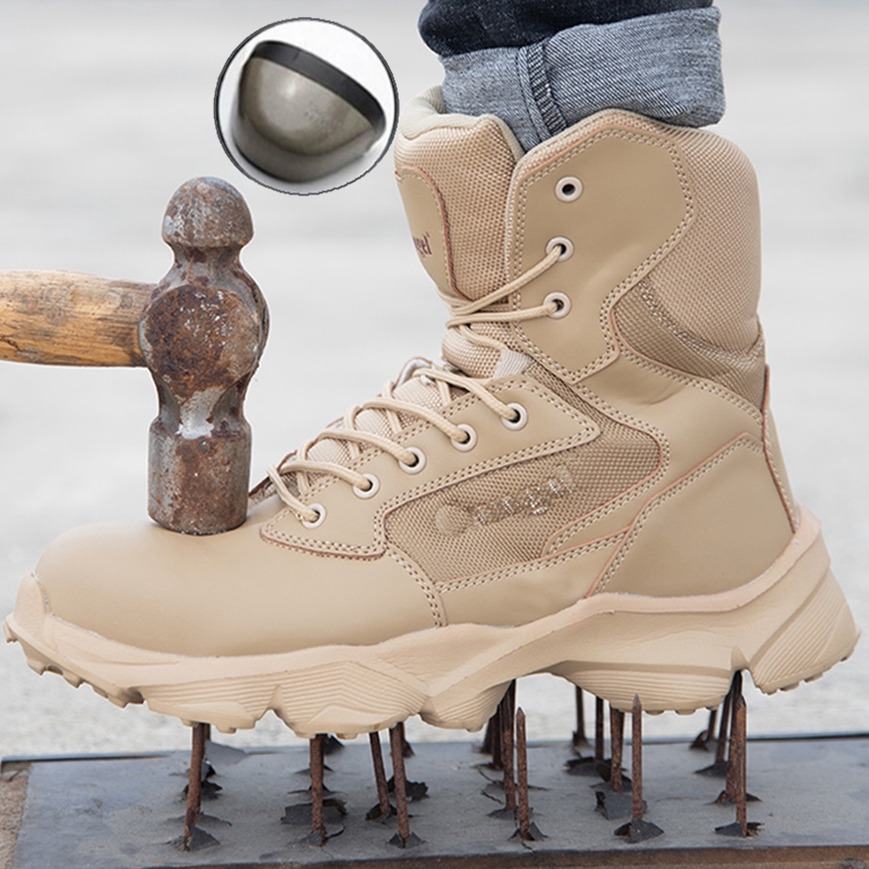 lightweight steel toe combat boots