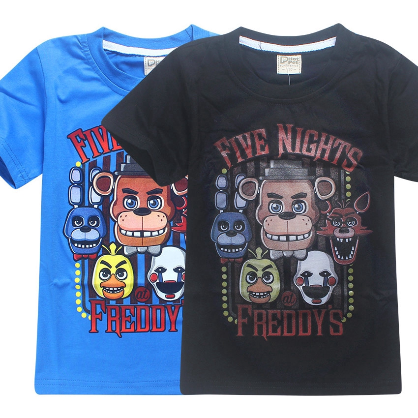 Tngstore Five Nights At Freddy S T Shirt Top Boy Girl Shopee Singapore - tngstore t shirt roblox top short sleeve boy girl