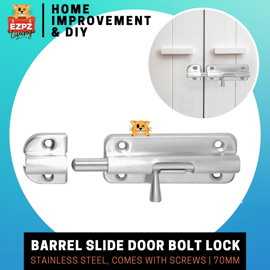 Kamly 70mm Premium Stainless Steel Sliding Lock Security Door