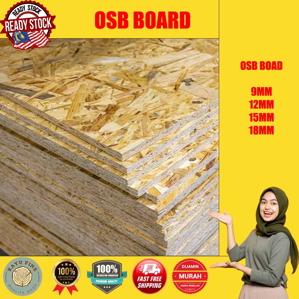[ OSB Board 12mm OSB CUTTING ] OSB Board 9mm 12mm 18mm Semua Size