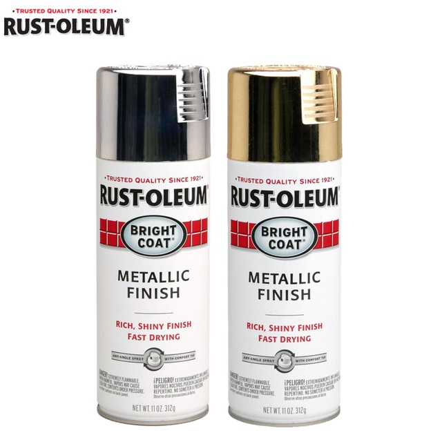 Rust Oleum Stop Bright Coat Metallic Spray Paint Gold Chrome Rose Ee Singapore - Rustoleum Colored Chrome Paint