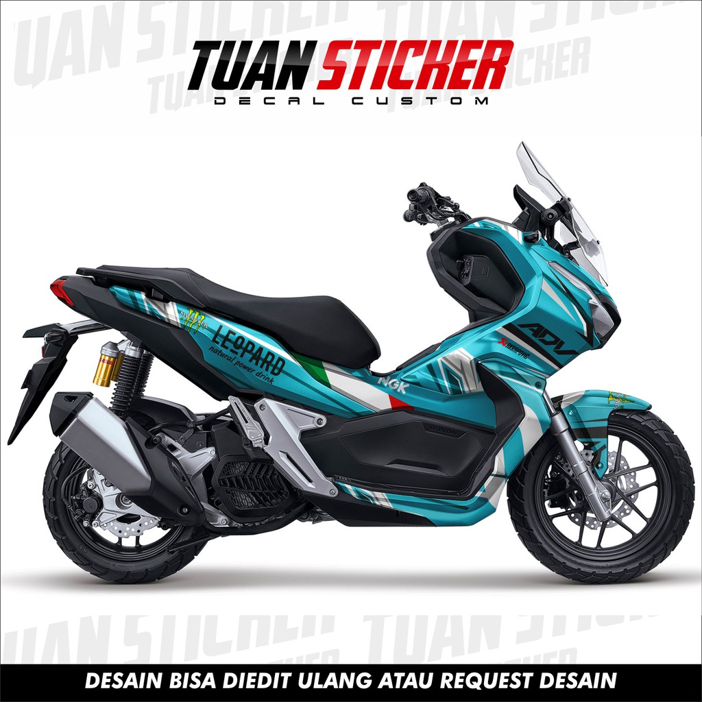 Striping Decal Sticker Honda Adv 150 Adv 150 Sticker Adv 150 Striping Adv 150 Red Leopad Sticker Shopee Singapore