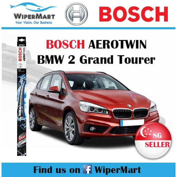 Bosch Aerotwin Plus Front Wiper Blades for BMW 2 Series Gran Tourer 2015 on