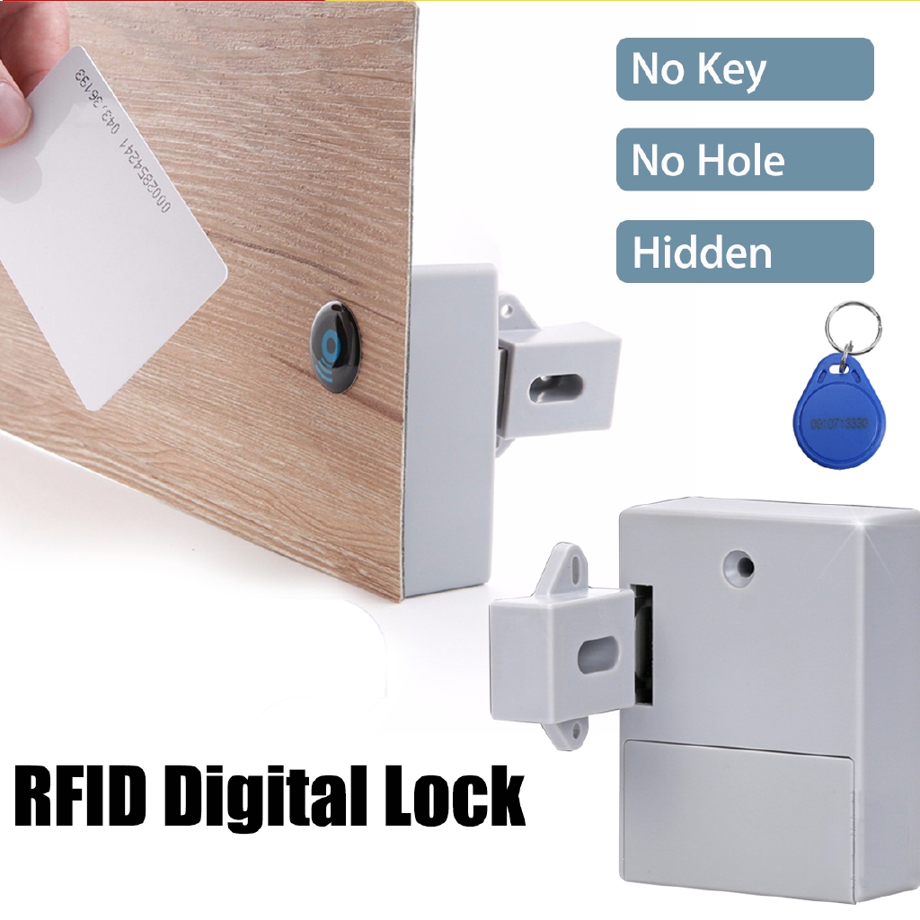 Battery Rfid Cabinet Drawer Diy Hidden Digital Lock Latch Without