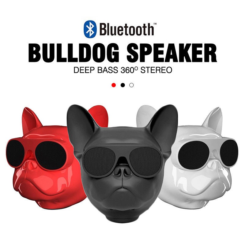 Aero Bull Dog Speaker Wireless Bluetooth Speaker Stereo Sound Support
