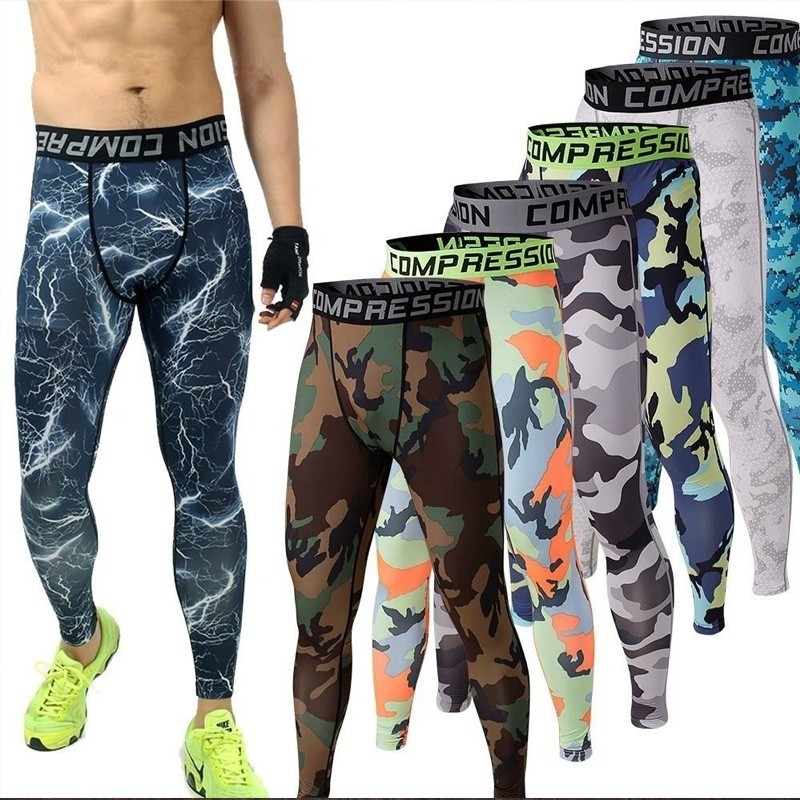 camo running leggings