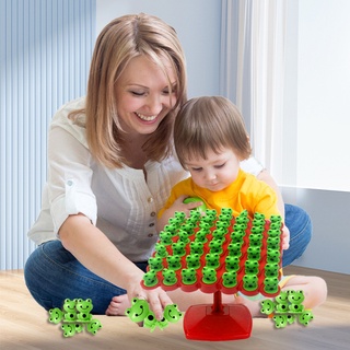 Montessori Frog Balance Tree Fun Educational Plastic Kids Learning Toys Parent-child Interactive Cool Math Game Two-player Kits #8