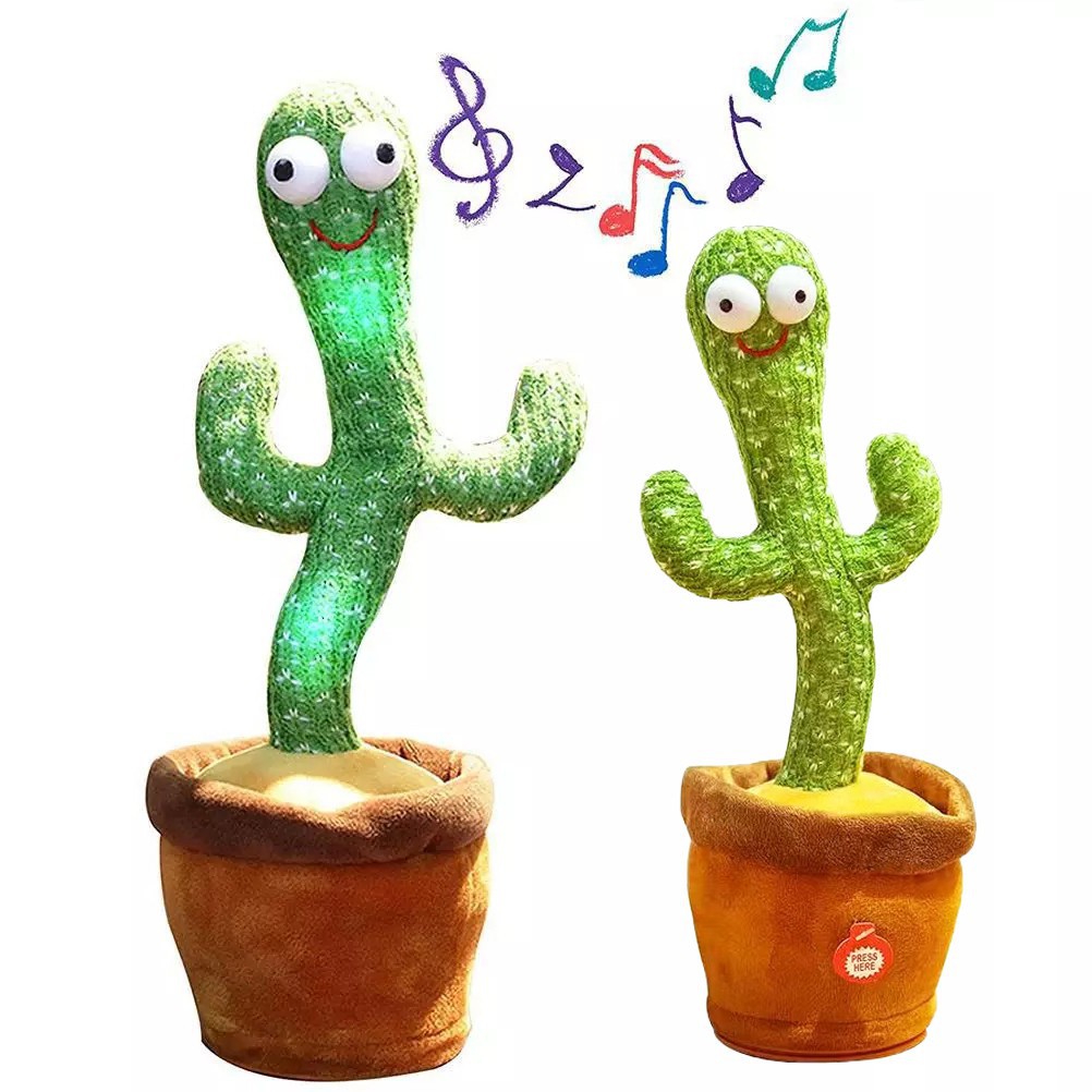 【Cc+】 Cactus Plush Toy Kaktus Bercakap Dancing toy song plush Dancing Cactus Early Childhood ...