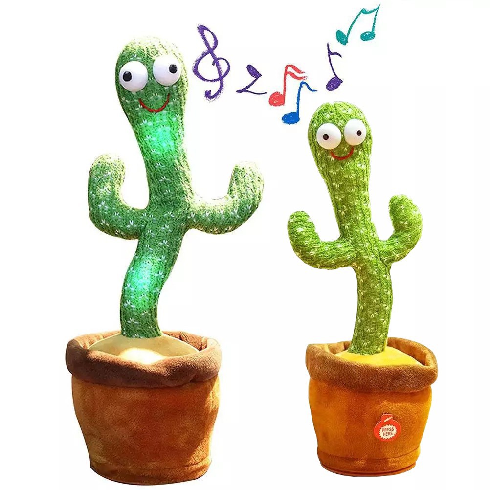 【Cc+】 Cactus Plush Toy Kaktus Bercakap Dancing toy song plush Dancing ...