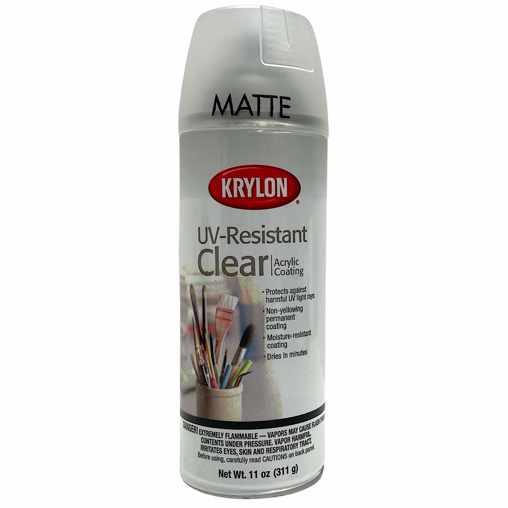 Krylon 1309 UV Resistant Crystal Clear Matte 11oz(311g) 724504013099