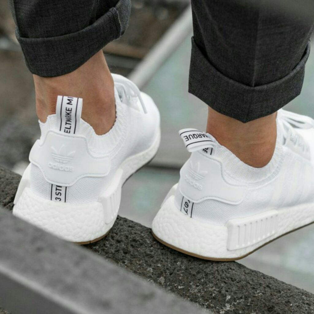 nmd r1 pk white gum