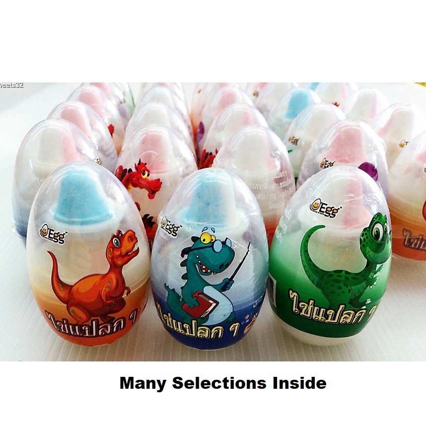 [shop Malaysia] 30 Pcs Dinosaur Glow In The Dark Popping Candy Egg Eggs 