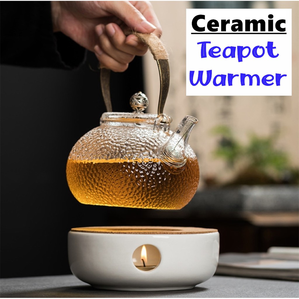 ☀Ceramic Teapot Warmer ☀Teapot Holder Base☀Candle Holder☀Tea