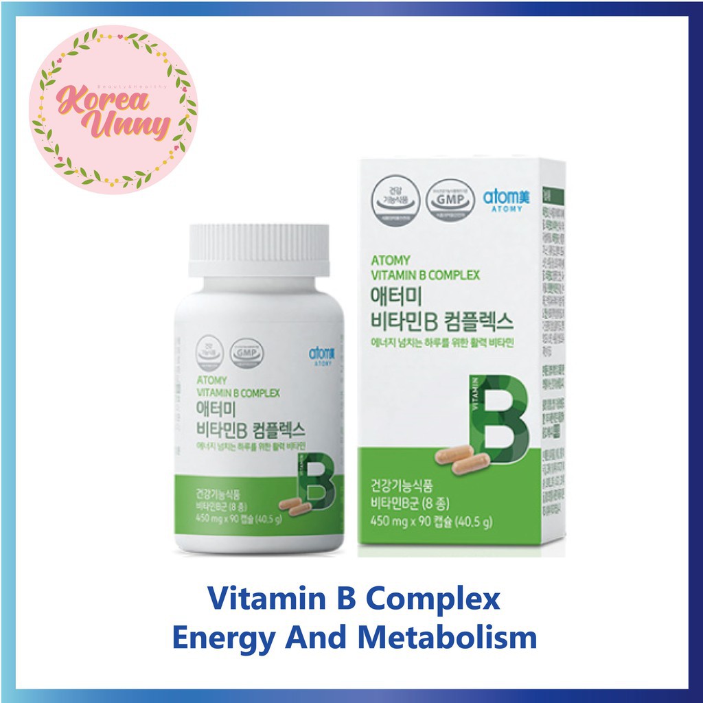 [Atomy] Vitamin B Complex Energy And Metabolism (450mg * 90 Capsules