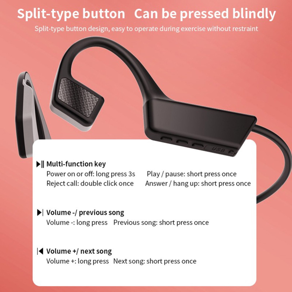 k08 bone conduction headphones
