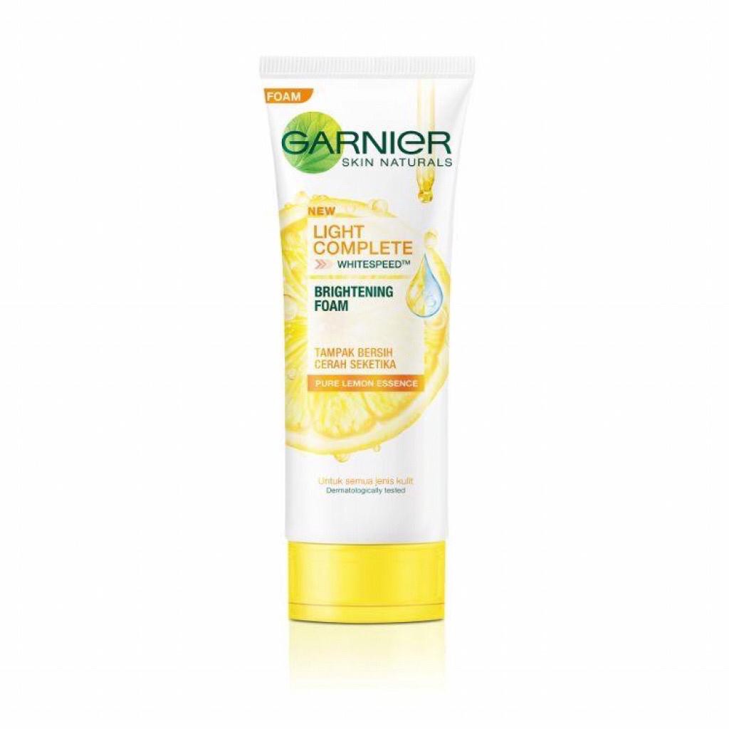 garnier light complete facial foam pure lemon