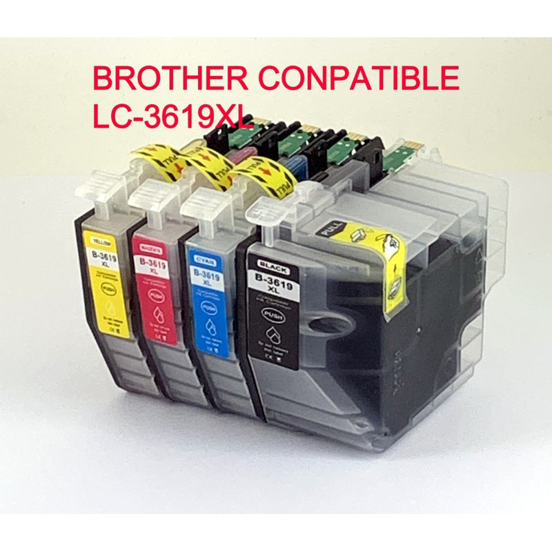 COMPATIBLE LC3619 XL BK/C/M/Y INK CARTRIDGES FOR BROTHER MFCJ3930DW/J3520DW/J2330DW/J2730DW
