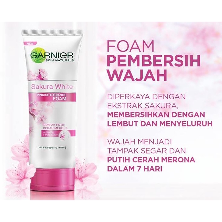 garnier facial foam sakura white
