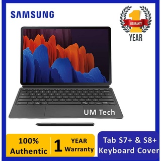 Samsung Keyboard Cover for Tab S8+ / S8 / S7+ / S7 / S7 FE / A7 / Tab A7 | 1 Year Samsung Warranty | No Tablet