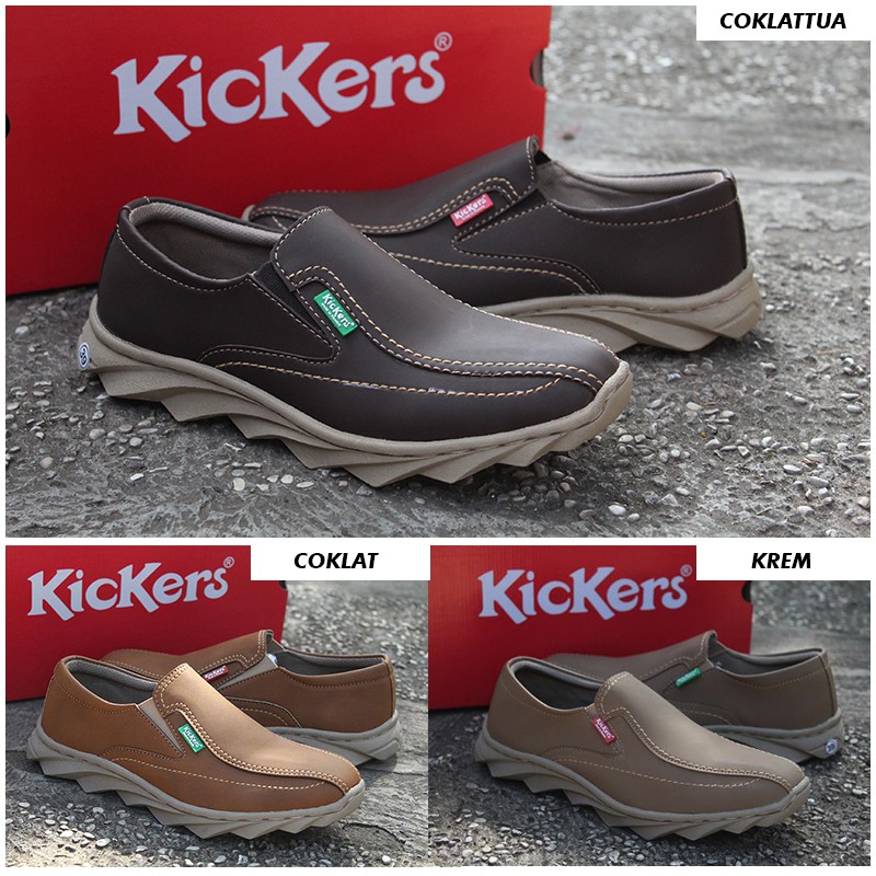 kickers slip on shoes