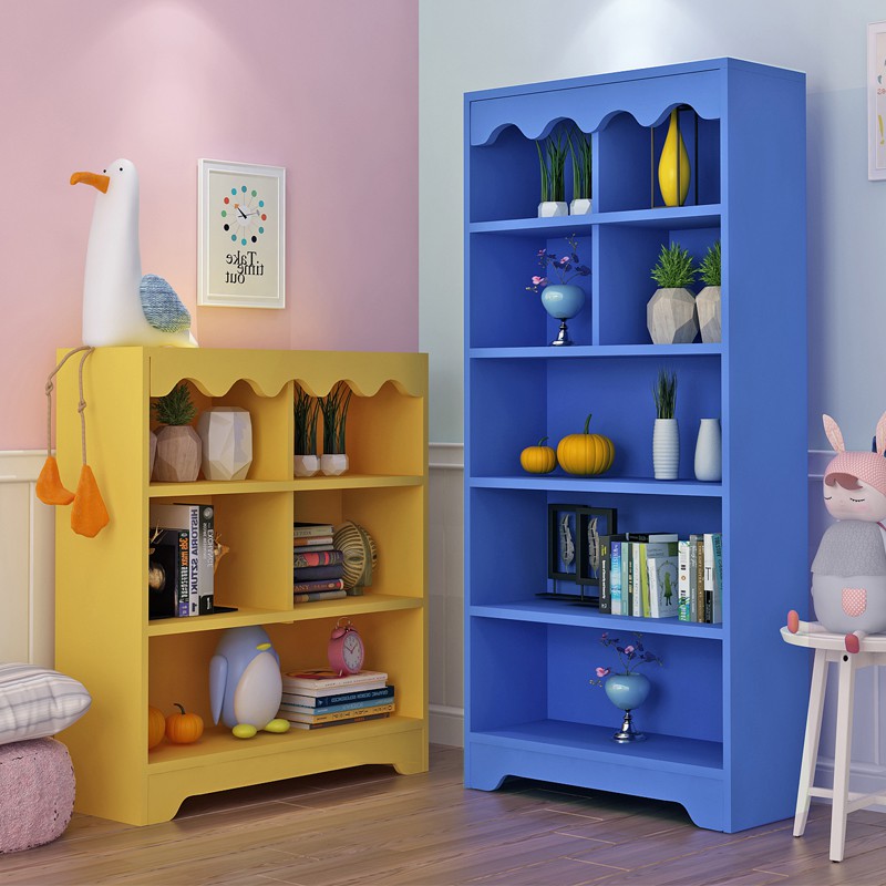 Ready Stock Simple Modern Students Floor To Ceiling Bookcases Solid Wood Children S Bookshelves To Store Cabinets Home Storage Cabinets Shopee Singapore