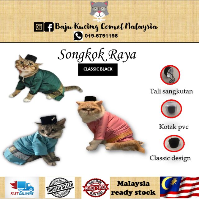 Songkok Kucing Raya 2020 Ready Stock  Shopee Singapore