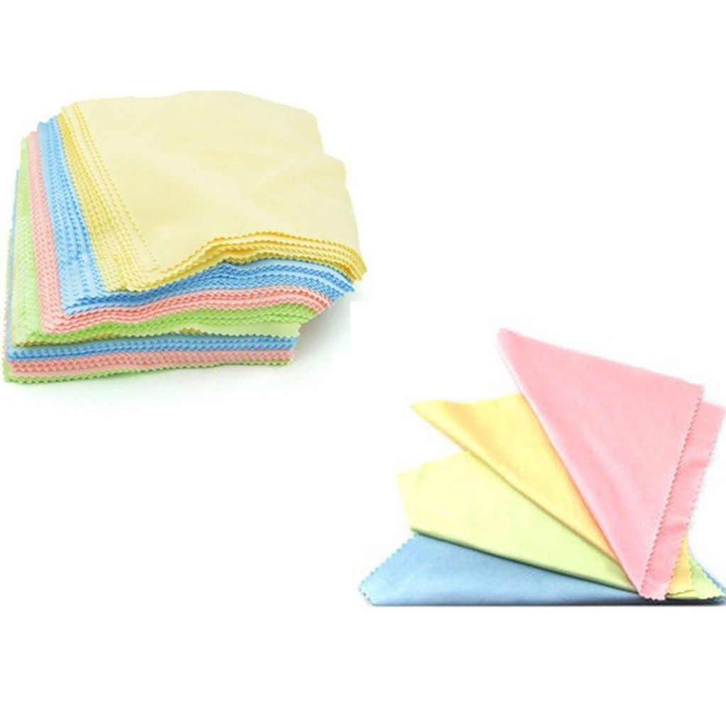10X Microfiber Phone Screen Camera Lens Glasses Square Cleaner Cleaning Cloth