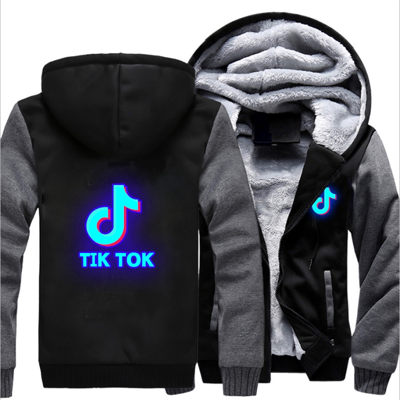 tik tok logo hoodie