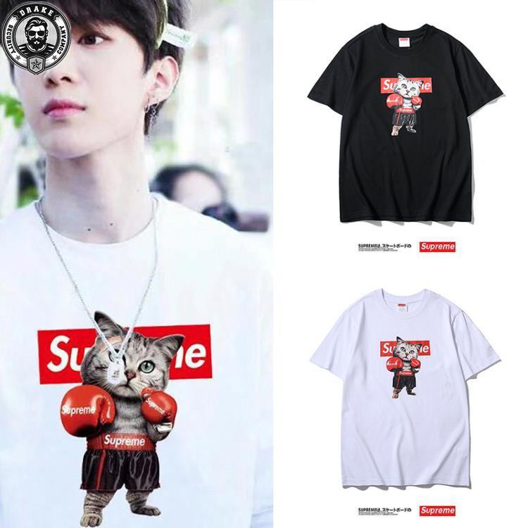 supreme boxing cat shirt