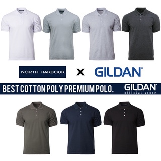 Image of GILDAN x NORTH HARBOUR Cotton Polyester Premium Polo Unisex Men Women Polo Shirt Soft-Touch Plain Polo NHB2400