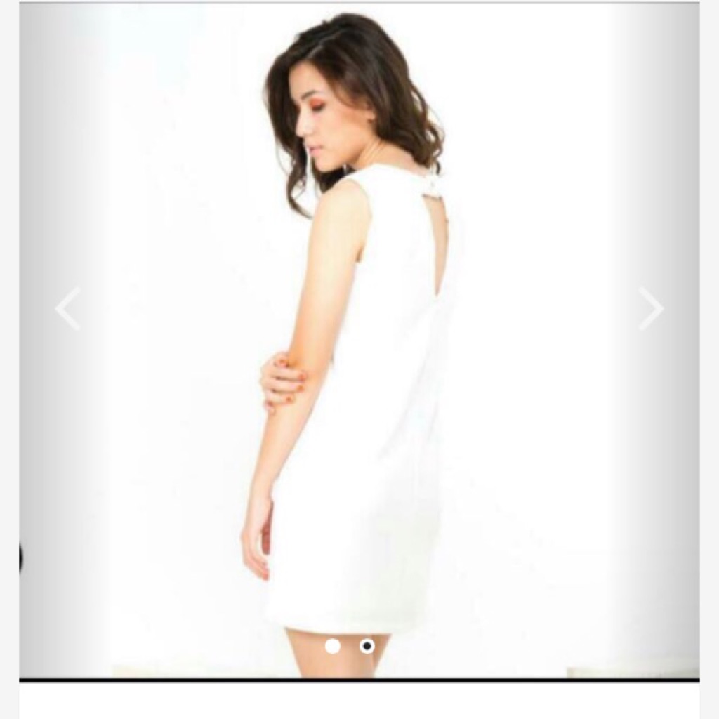 white shift dress zara