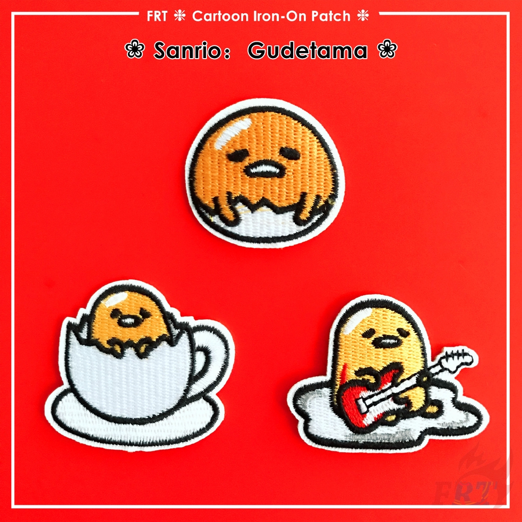 Image of  Sanrio：Gudetama - Series 02 Iron-on Patch  1Pc Cartoon DIY Sew on Iron on Badges Patches #0