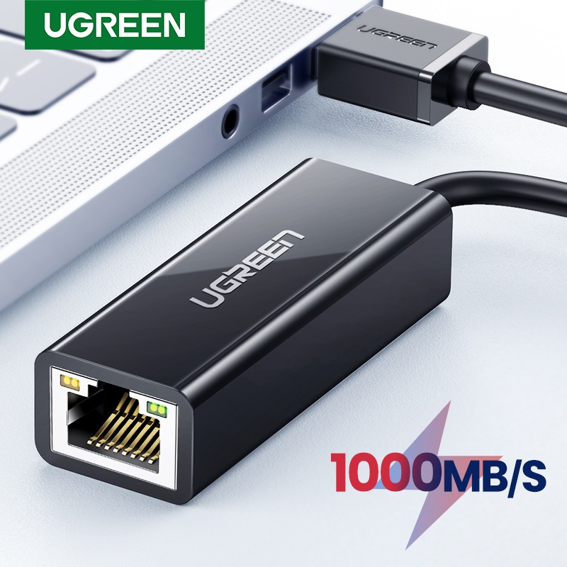 Ugreen Usb 3 0 Usb 2 0 To Ethernet Rj45 Lan Gigabit Adapter Network Card To Rj45 Lan Shopee Singapore