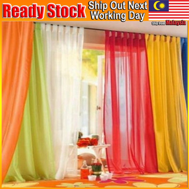 Sheer Curtain Tulle Window Treatment, Hot Pink Sheer Curtains