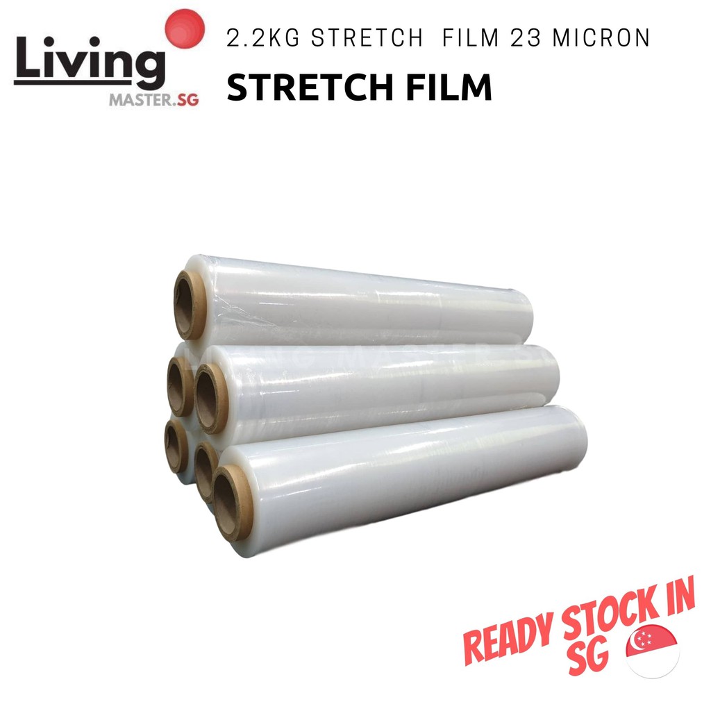 [Limited Promo] Stretch Film 500mm x 2.2KG x 23micron Core 200GRAM, for