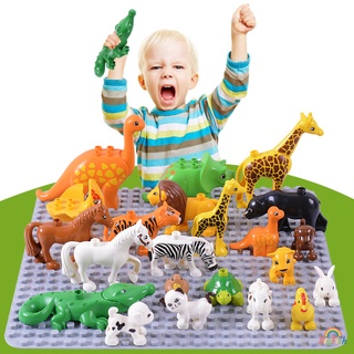 Animal Toys Compatible Duplo Lego Building Blocks Educational Toys for Kids Dinosaur Toys for kids Lego blocks Whale Birthday gift for kids Building Block toys for toddler Animal Toy