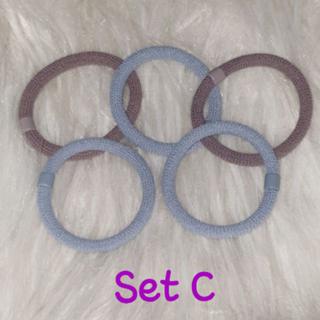 5pcs Hair Ties Thick Elastic Rubber Band Shopee Singapore