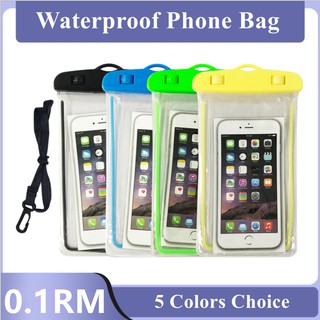 Free Shipping Waterproof Phone Pouch Bag Case for Swiming Diving Pouch bags with Rope