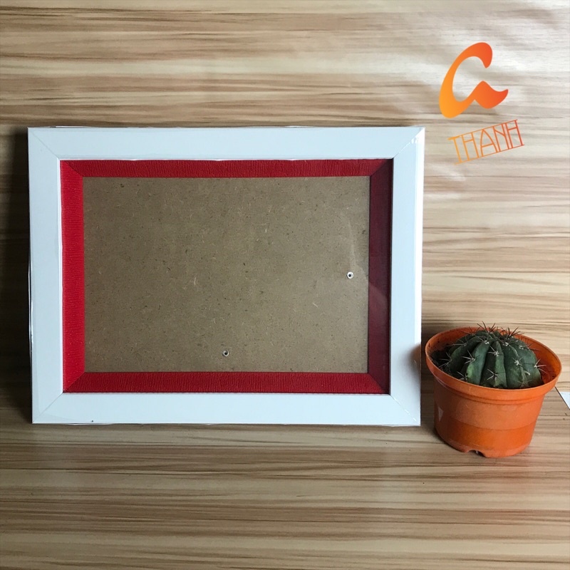 Download 3d Box Frame With Red And White Size Of Frame 15x21 21x30 Shopee Singapore