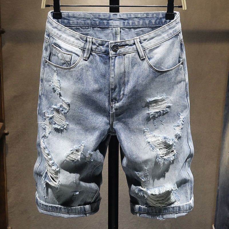 mens hip hop jean shorts