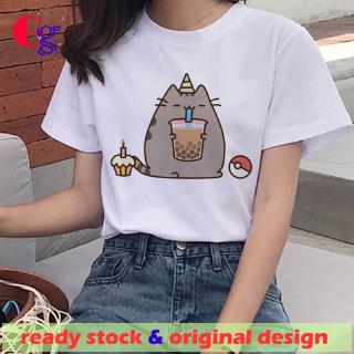 Pusheen Tshirt Kids Tee Blouse Cotton Kids Free Shipping Wholesale Shopee Singapore - pusheen ice cream shirt roblox