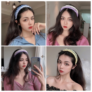 Image of thu nhỏ Korean Candy Color Hair Band Sweet Folds Headband Hair Accessories #1