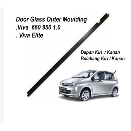 Perodua Viva Door Glass Moulding - Slamark