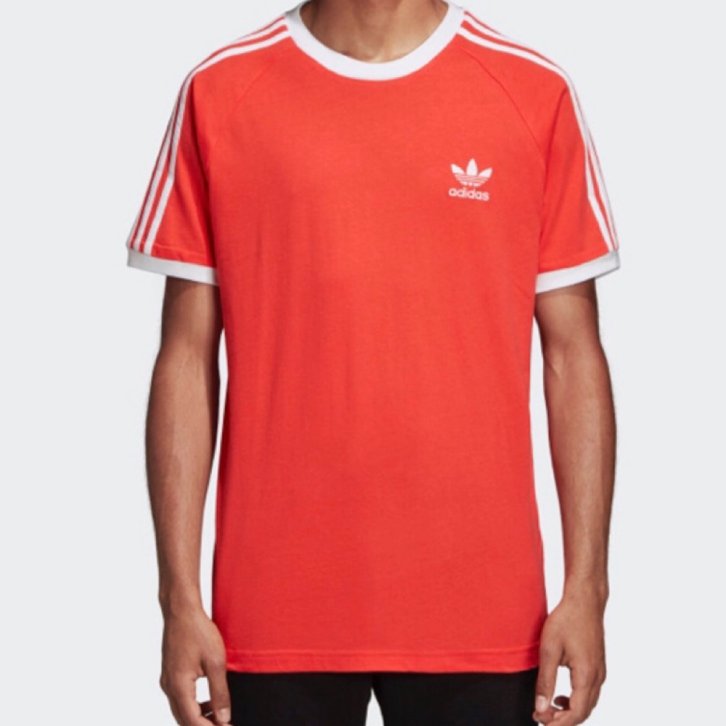 adidas red california t shirt