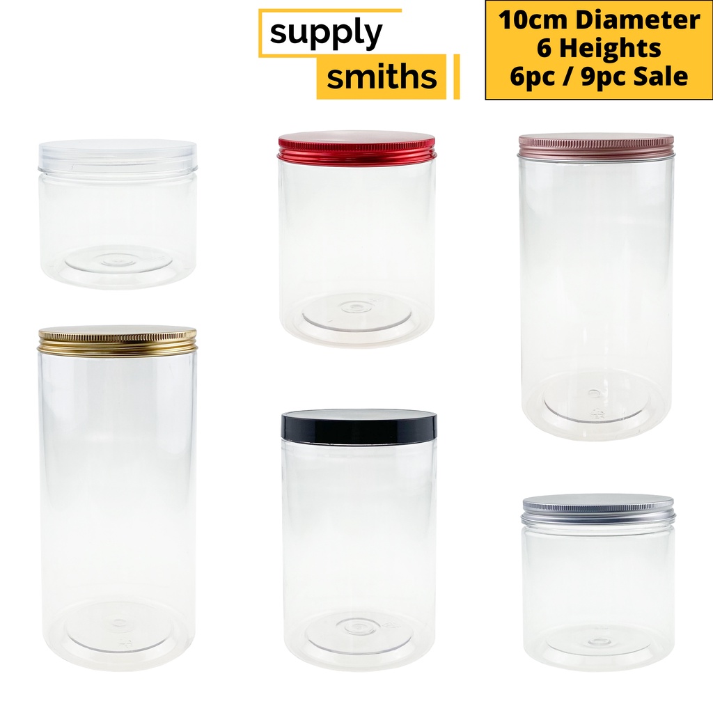 Supply Smiths 10cm Diameter 6/9pcs Disposable Plastic Cookie Container